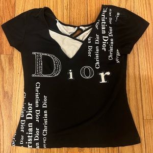 Christian Dior Black top (Authentic)